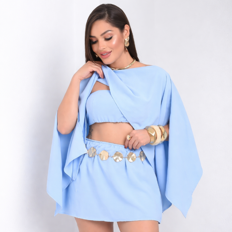 Conjunto Feminino Elegante com capa premium