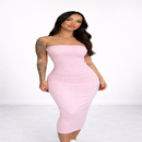 Vestido Midi Tomara que Caia Canelado Feminino