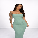 Vestido Midi Tomara que Caia Canelado Feminino